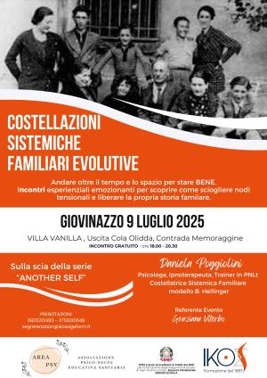 Incontro di Costellazioni Sistemiche Familiari Evolutive 9 luglio 2025